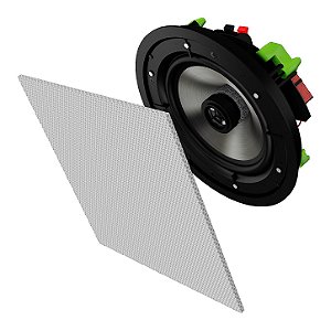 Caixa de Som de Embutir Quadrada Loud Áudio FQ6 120 BF 6" 120W Tela Magnética Sem Moldura