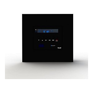 Amplificador de Parede Loud Áudio LAC AB BT Black 2 Zonas 60W Bluetooth 5.1 aptX HD Entrada Óptica
