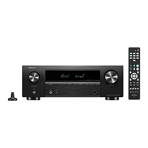 Receiver Denon AVR-X580BT 5.2 Canais 70W 8K HDMI eARC Bluetooth Dolby TrueHD (220V)