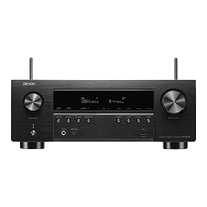 Receiver Denon AVR-S970H 7.2 Canais 90W 8K Dolby Atmos DTS:X HEOS 2 Saídas HDMI Zona 2 (110V)