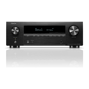 Receiver Denon AVR-X1800H 7.2 Canais 80W 8K Dolby Atmos DTS:X HEOS Audyssey XT Zona 2 (110V)