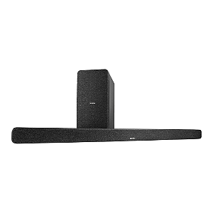 Soundbar Denon DHT-S517 Dolby Atmos 3.1.2 com Subwoofer Sem Fio HDMI eARC Bluetooth (Bivolt)