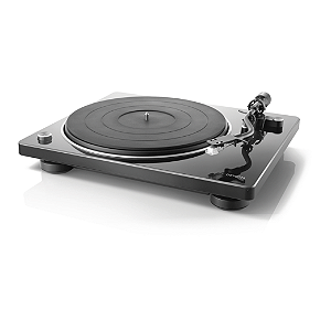 Toca-Discos Denon DP-400 Belt-Drive 33 45 e 78 RPM Pré-Amplificador Phono Cápsula MM Preto (Bivolt)