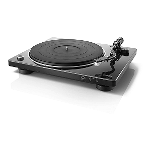 Toca-Discos Denon DP-450USB Gravação em Pendrive 33 45 e 78 RPM Pré-Amplificador Preto (Bivolt)