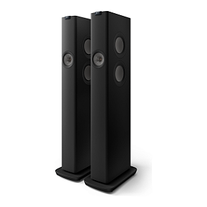 Par de Caixas Torre Ativa KEF LS60 Wireless 1400W Uni-Q MAT HDMI eARC Wi-Fi AirPlay 2 Preta