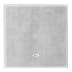 Caixa de Embutir KEF Ci160ES Quadrada Uni-Q 6,5" 100W Grade Pintável Branca