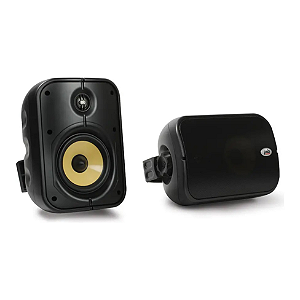 Par de Caixas Acústicas Indoor Outdoor PSB CS500 5 1/4" 2 Vias Tweeter Titânio Suporte Incluso Preta