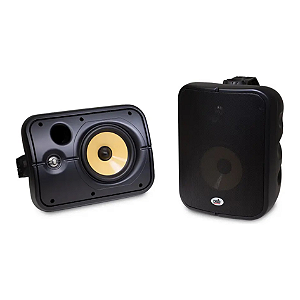 Par de Caixas Acústicas Indoor Outdoor PSB CS1000 6 1/2" 2 Vias Tweeter Titânio Suporte Incluso Preta