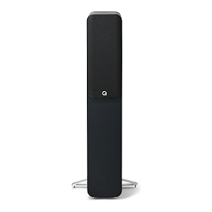 Par de Caixas Acústicas Torre Q Acoustics Q5040 2 Vias Cone C3 Duplo 125 mm Satin Black