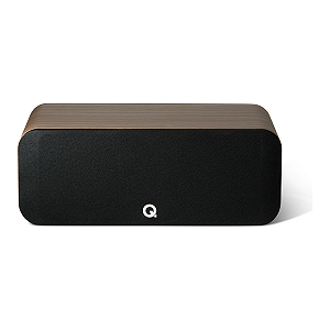 Caixa Acústica Central Q Acoustics Q5090 2 Vias Cone C3 Duplo 110 mm Home Theater Santos Rosewood