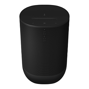 Caixa Portátil Sonos Move 2 Bateria 24h IP56 Wi-Fi 6 Bluetooth 5.3 Estéreo Base de Carga Preta