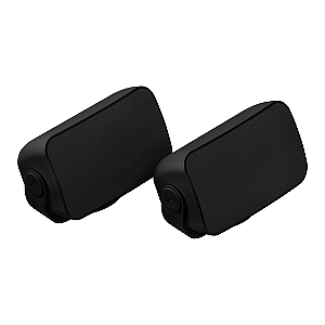 Par de Caixas Outdoor Sonos by Sonance IP66 Mil Spec 810 Woofer Pivotante 130W Jardim Preta