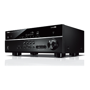 Receiver Yamaha RX-V385 5.1 Canais 4K Bluetooth YPAO 4 HDMI Dolby Vision Bi-Amp
