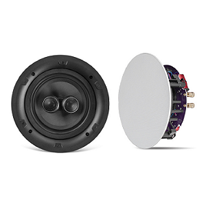 Par de Caixas Acústicas de Embutir WOW Sound W.S 2 Estéreo 6,5" Bobina Dupla 2 Tweeters 100W RMS 4 a 16 Ohms
