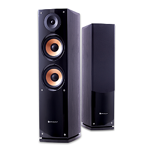 Par de Caixas Acústicas Torre Pure Acoustics Supernova 5F Duplo 6,5" Tweeter de Seda 220W RMS 8 Ohms
