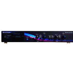 Amplificador Multiroom New Audio BIA400 Dual Zone 4x30W RMS Bluetooth 5.0 e Saída de Subwoofer por Zona