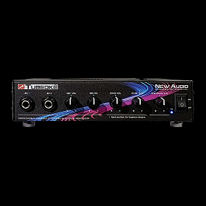 Processador de Karaokê New Audio TUBEOKE Bluetooth 2 Entradas de Microfone com Echo e Microfone Incluso