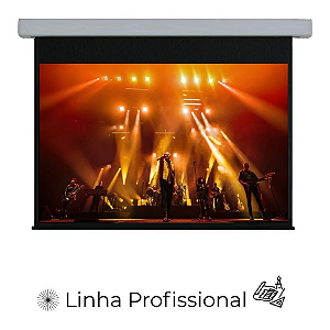 Tela de Projeção Elétrica Luxo Nardelli NEL-022 200" 16:9 Linha PRO Trilho Deslizante