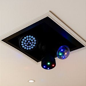 Lift Motorizado de Teto Dual Screen Party para Iluminação de Festa com Descida e Giro