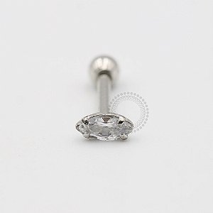 MBA03 Microbell Navete Zirconia Ródio