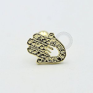MB28 Microbell Reto Mão Hamsa Vazada Banho Ouro