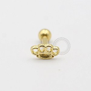 MB56 Microbell Soco Inglês Banho Ouro