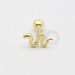 MB79 Microbell Reto Cobrinha Banho Ouro