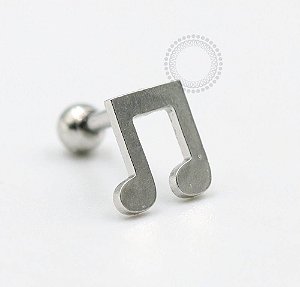PB95 Microbell Nota Musical Chapa Aço 316L