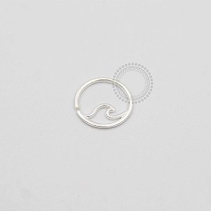 PR13 Argola Ocean Waves Prata 925