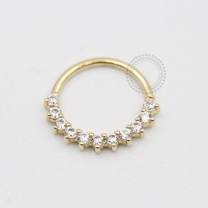 OR29 Argola Cravejada Frontal Ouro 18k (0,35g)
