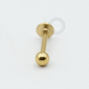 PVD14 Labret aço PVD Gold