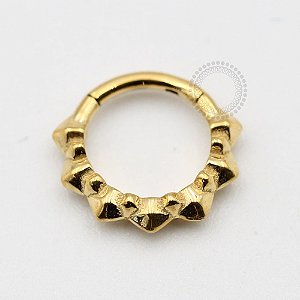 PVD45 Segmento indiano (modelo 4) aço PVD gold