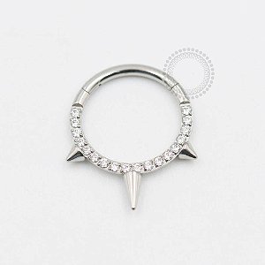 TN426 Segmento Frontal Spike Cravejado 10mm Titânio ASTM F136