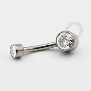 TN92 Navel Flat Zirconia Titânio ASTM F136