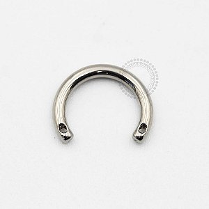 TN1132 Haste Ferradura Rosca Adorno Frontal Titânio ASTM F136