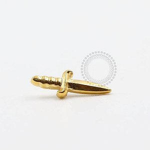TN1024 Topo Adaga Modelo 2 Titânio PVD Gold