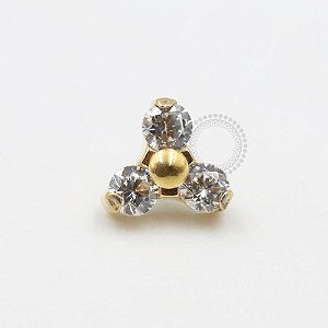 TN240 Topo Trinity Titânio PVD Gold