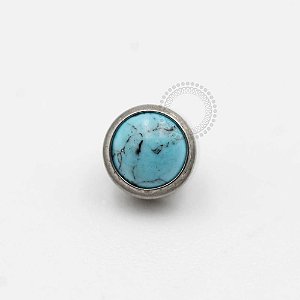 TN442 Topo 1.6mm Synthetic Turquoise Titânio