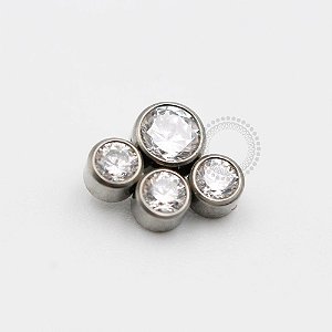 TN315 Topo Patinha Zirconia (Modelo 01) titânio