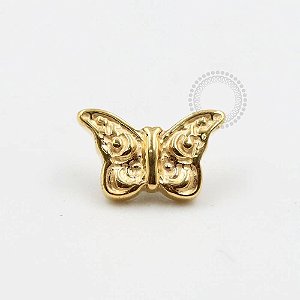 TN324 Topo Borboleta Titânio PVD Gold