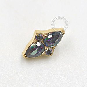 TN680 Topo Vitrail Medium Titanio PVD Gold