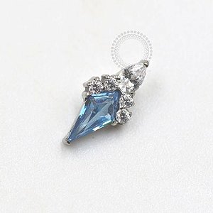 TN683 Topo Indiano Azul E Cristal Titanio