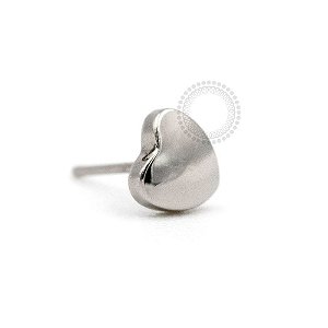 TN777 Topo Push Pin Coração  Titânio