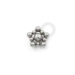 TN781 Topo Flor de Esferas Titânio ASTM F136