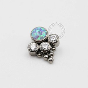 TN467 Topo Big Stone Com 3 Zirconias Titânio