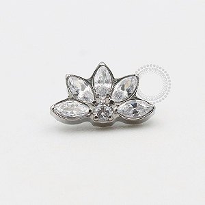 TN594 Topo Cluster Flor de Lotus Titânio
