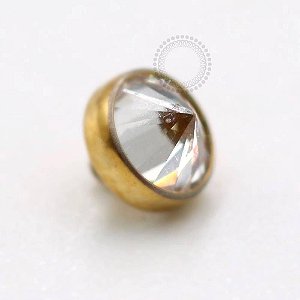 TN793 Topo Zircônia Rivoli Titânio PVD Gold