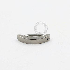 TN1005 Navel Belly Clicker Liso Titânio