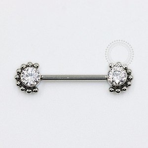 TN1040 Nipple Indiano Push Pin Unilateral Titânio ASTM F136
