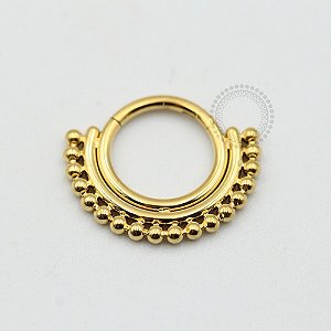 PVD42 Segmento indiano modelo 1 aço PVD gold